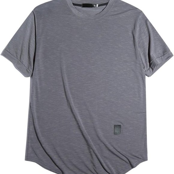 Men's Dry Fit T-shirt Crew Neck Short Sleeve Mens Shirts Comfort T-shirts Colorf - Picture 3 of 5